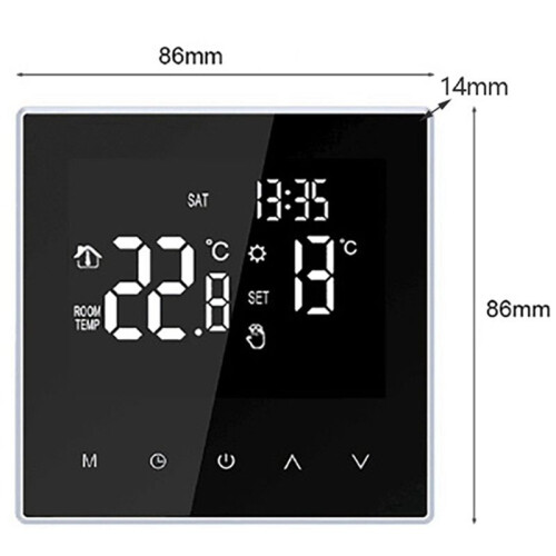6X ME81H  Thermostat Digital Temperature Controller Circulation Programmable Electric Underfloor Heating 2