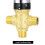Thermostatic Mixing Valve, Solid Brass Pipe Water Valve with Temperature Control - 1/2 NPT - Includes 3 Adapters, 5