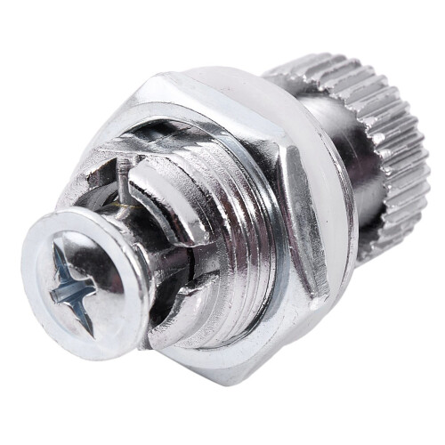 2X Lever Lock for Furniture, with Round Knob, External Thread 1.7 cm 1