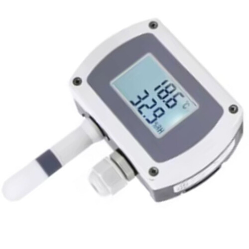 RS485 Modbus Wall-Mounted Temperature and Humidity Transmitter Sensor with Display Track Installation 2