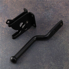 20X Self Locking Gate Automatic Heavy Force Lever Fence Gate Lock for Wood Fence Gate Door Latches Steel Black