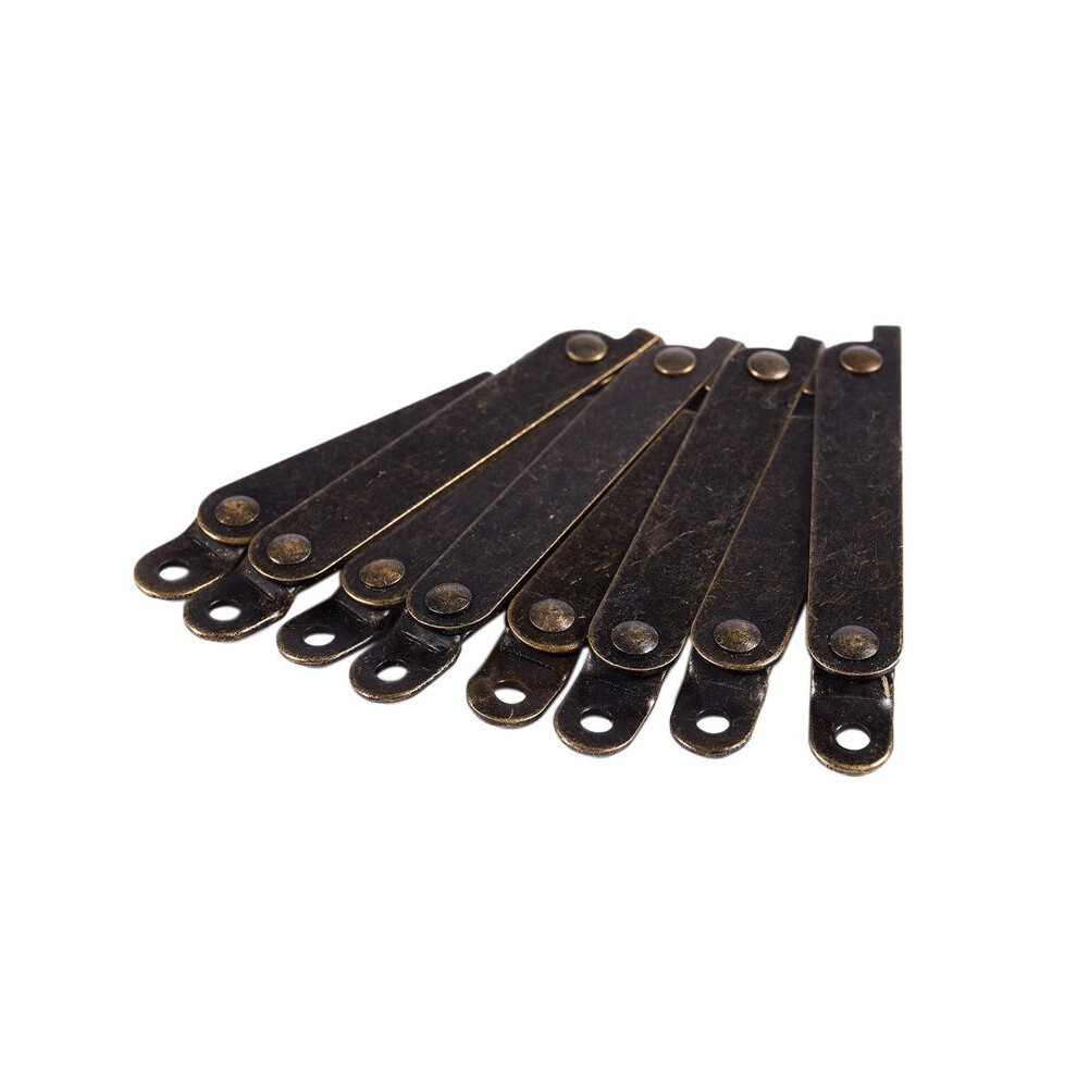 Furniture Box Rotatable Folding Lid Support Hinge Bronze Tone 40Pcs 6032086019403