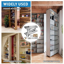 2X Door Pivot Hinges Heavy Duty Hinges for Max 200 Lb Wood Doors ,Pivot Hinges for Hidden Door Bookcase,Secret Door
