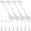 60Pcs Silver Stainless Cocktail Spoon Bar Stirrer with Leaf Design 1