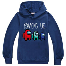 (Navy Blue,110cm/3-4 years)Sweat à capuche Game Among Us enfants garçons filles imposteur hauts pulls