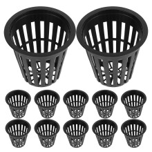 48Pièces Paniers Hydroponiques Filet Noir Pour Jardinage Facile