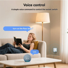 Plug WiFi Socket 16A Power Monitor Timing Function Tuya SmartLife APP Control for Alexa Assistant EU Plug