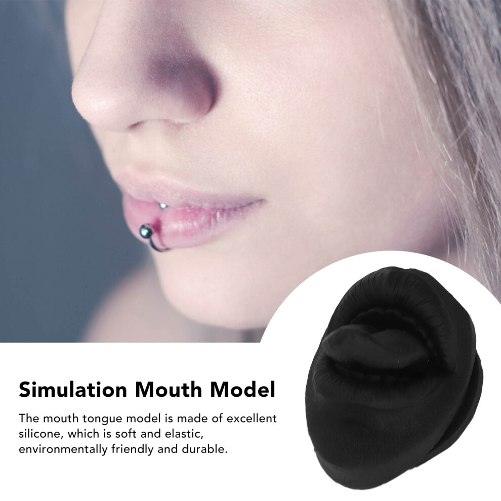 3D Simulated Tongue Piercing Practice Tool