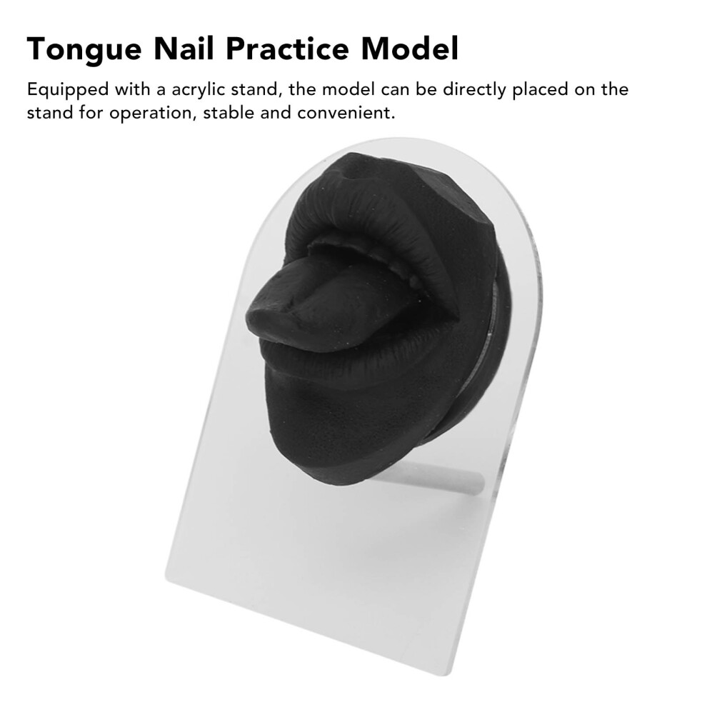 Lifelike Tongue Piercing Display Practice Tool