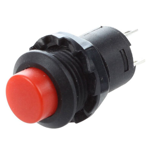 30 Pcs Latching Action SPST Round Red Push Button  AC 125V 3A 2