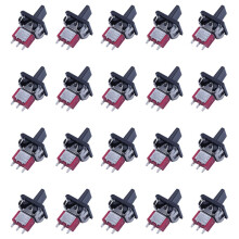 20X AC 250V/3A 125V/5A Momentary SPDT 3 Positions Toggle T80-R