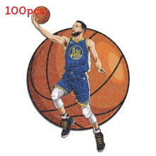 (Stephen Curry)Jordan Kobe Cr7 Stephen Curry Messi Lebron puzzle en bois jouet enfants pour