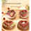 Easy Silicone Raspberry Heart Rings Baking Molds For Realistic 6