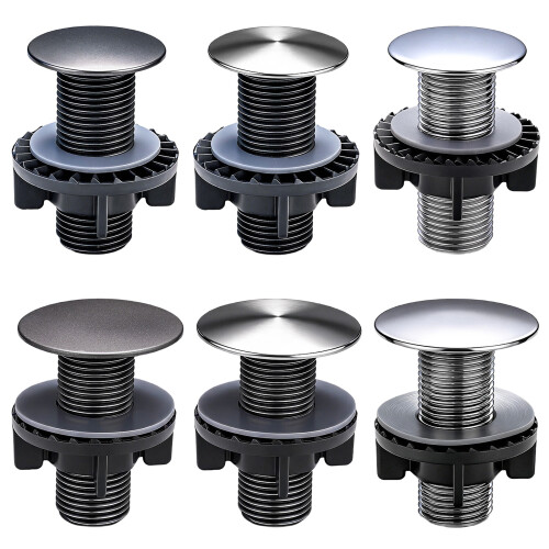 Sink Plug Hole Cover Replacement Washbasin-bright silver L 2