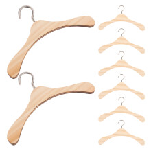 40Pièces Cintres En Bois Beige Durable Pour Robe Et Manteau De