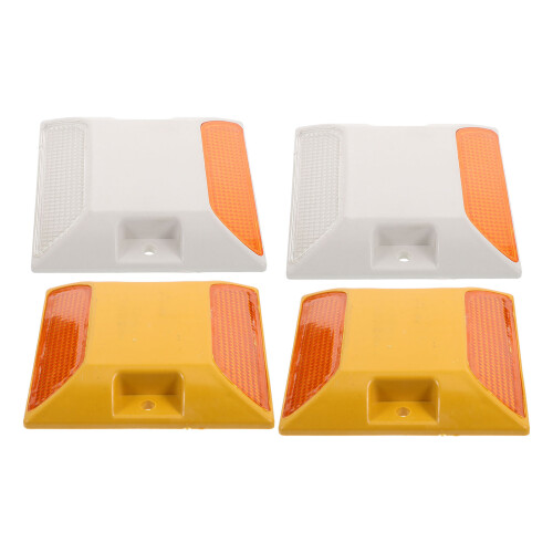 20Pièces Marqueurs Réfléchissants Plastique Résistants Usage Routier