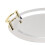 Stainless Steel Mirror Platter Gold Handle 1