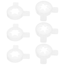 18Pcs Plastic Ice Cream Machine Nozzle Set White for Easy Assembly