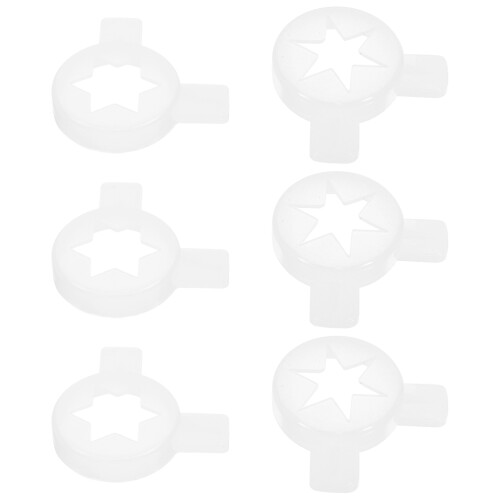 18Pcs Plastic Ice Cream Machine Nozzle Set White for Easy Assembly