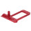 Supporto per servo RC 1/10 4-Link Low-Center alluminio rosso 16