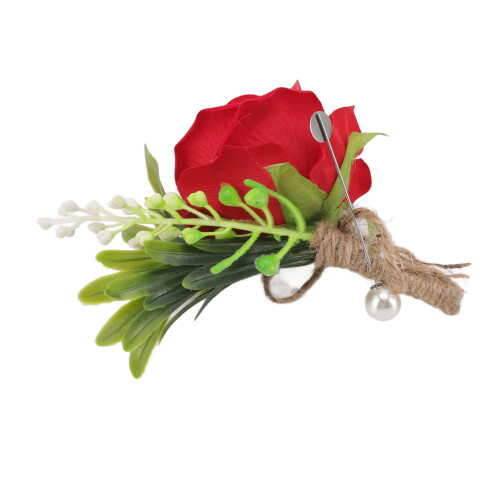 5 Plastic Boutonnieres Pin for Suit