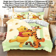 (Green, King(240x220cm)) Winnie Pooh The Comforter Bedding Sets Quilt Cover Bed Duvet Home Case Decor