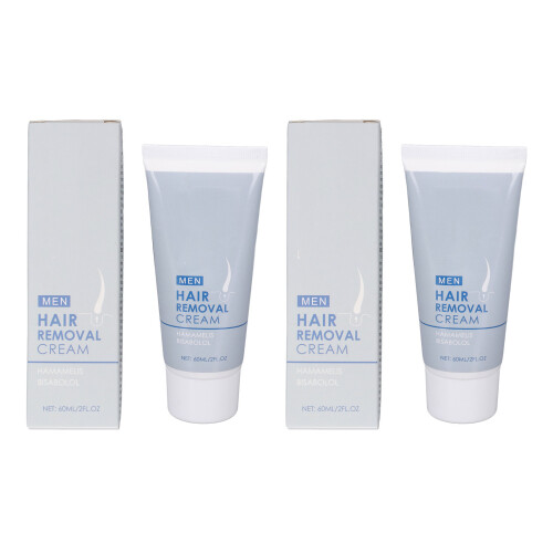 Männer-Haarentfernungsscreme 60 ml x 2 Bio, sanft 1
