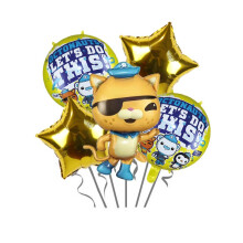 (5PCS Kwazii) Octonauts Balloon The Set Barnacles Tweak Kwazii Peso For Birthday Decor Party