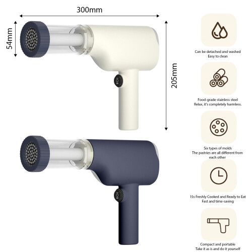 Pack Of 1 Compacts Electric Maker For Effortless Creation-White 2