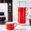 Better Insulation ceramics Coffee Cup Set 8OZ with Thick-Red 6