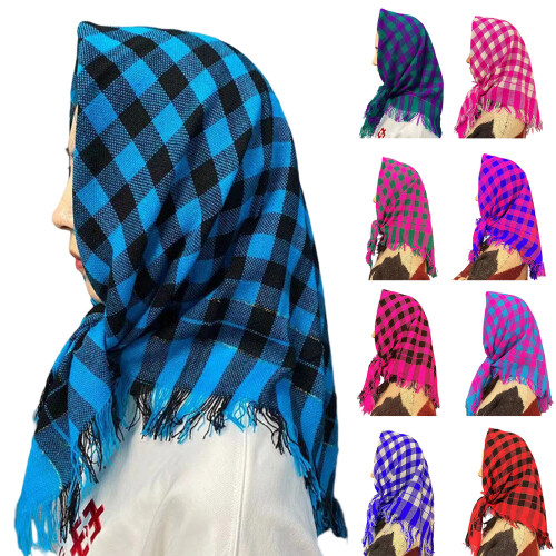 Classical Bandana Scarf Wind Resistant-Emerald blue rose re 1