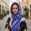 Classical Bandana Scarf Wind Resistant-Emerald blue rose re 5