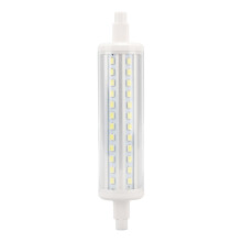 Bolgán LED R7s 10W6000K 118mm Solas Tuile Dúbailte