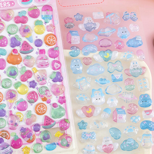 Dier reliëf sticker waterdichte zelfklevende ABS plastic-1 2