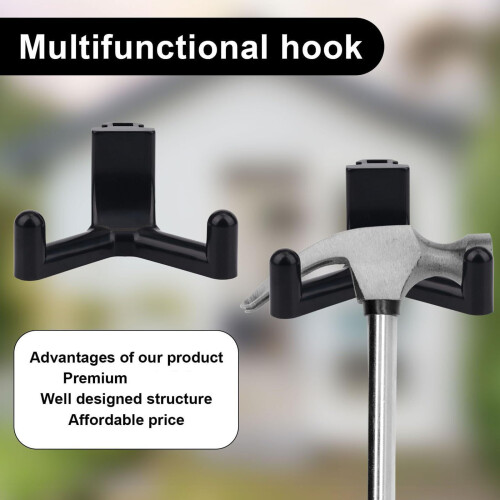 Multifunctional ABS Utility Hook For Garage And Garden-Black 1