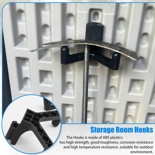 Multifunctional ABS Utility Hook For Garage And Garden-Black 2