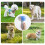Ergonomic Pet Baths Brush With Massage Function For-Purple 2
