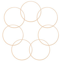 50Stk Bambusringe Für DIY Kränze Beige Bambusrahmen Für