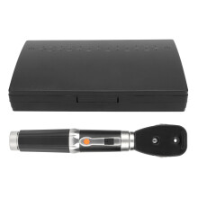 Otoscope Ophthalmoscope Set With Enhanced Xenon Halogen Light - Magnification Viewing Window Diagnostic Instruments Including Replacement Bulb And