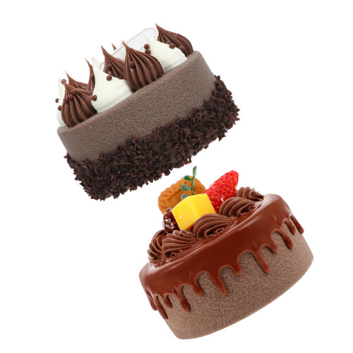 8Pièces Cake Model En PVC Multicolore, Décor Décoratif Pour Vitrines