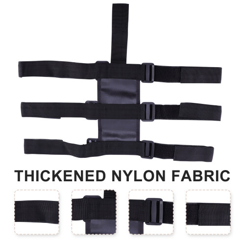 Bande Extincteur Nylon Noire Robuste Usage Polyvalent