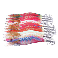10Pièces Leurre De Pêche Lumineux Crochet De Calmar Couleur Assortie