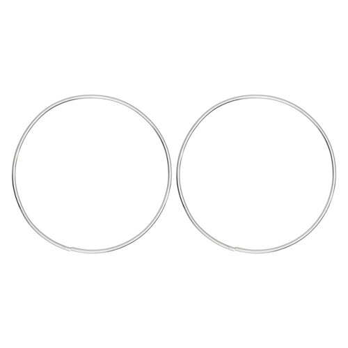 2Pièces Cercles Argentés Pour Décorations Artisanat