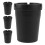 20Pièces Cendrier Plastique Portable Noir Pour Usage Extérieur 1