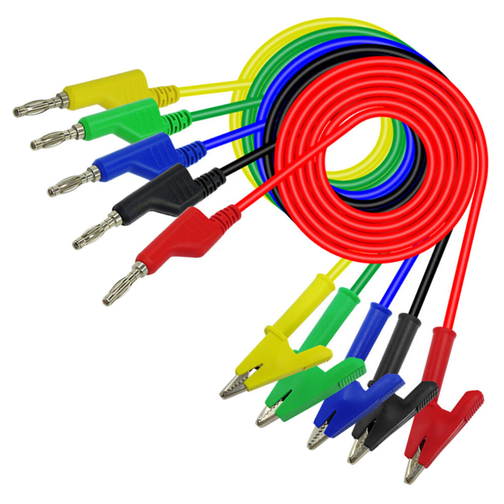 25Pcs Clips Electrical Test Leads Copper Wire Multimeter Kit 3672995975778