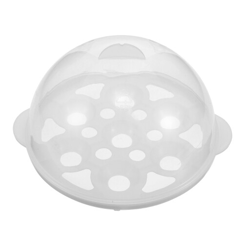 4Pcs Transparent Egg Steamer Lid with Rack for Home Cooking