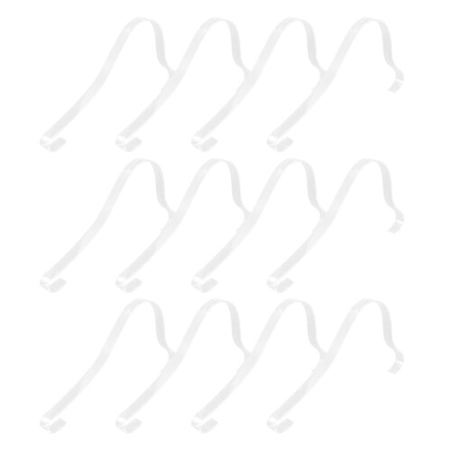 60Pcs Clear Acrylic Shoe Holders High Elastic Sandal Display Racks
