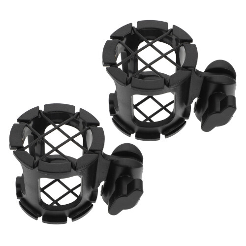 10Pièces Support Micro Antivibration Noir Clip Pour Streaming Podcast