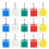 200Pcs Small Head Plastic Push Pins for Map Marking and Office Use 1