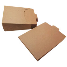 1Ensemble 50 Pochettes Kraft Marron Pour Cd Documents Multi-Fonctions